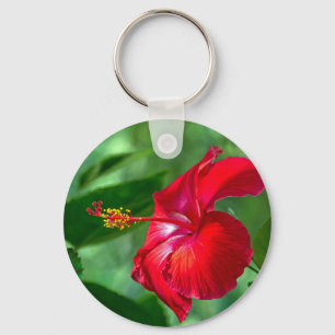 Hibiskusblommar Nyckelring