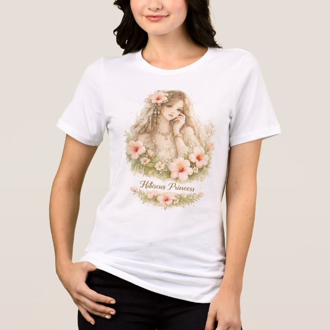 Hibiskusprinsessa T Shirt (Framsida)