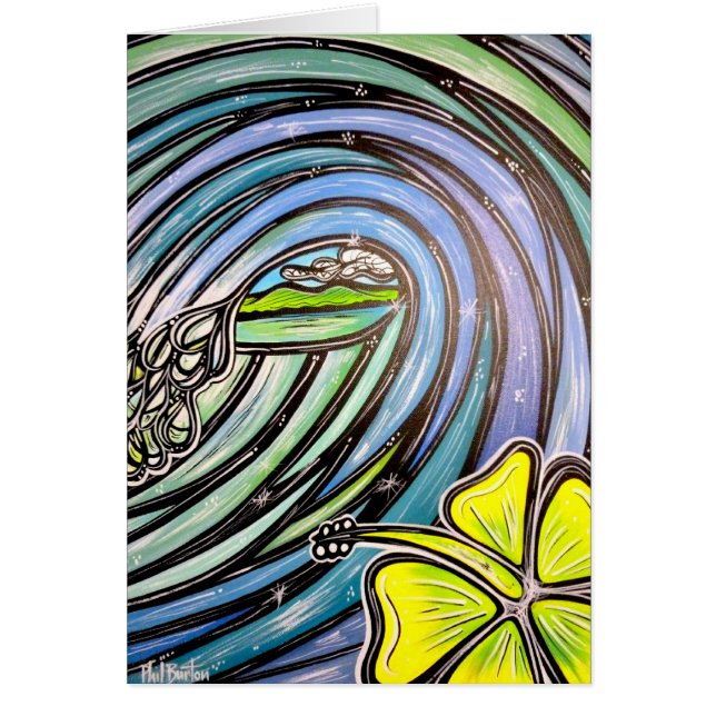 Hibiskusrör Hälsningskort (Framsidan)