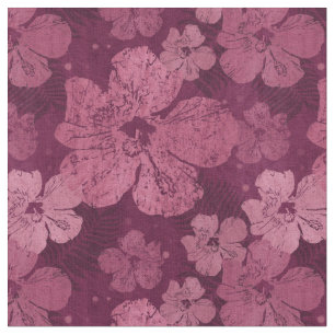 Hibiskusrosan blommar Batik Tyg