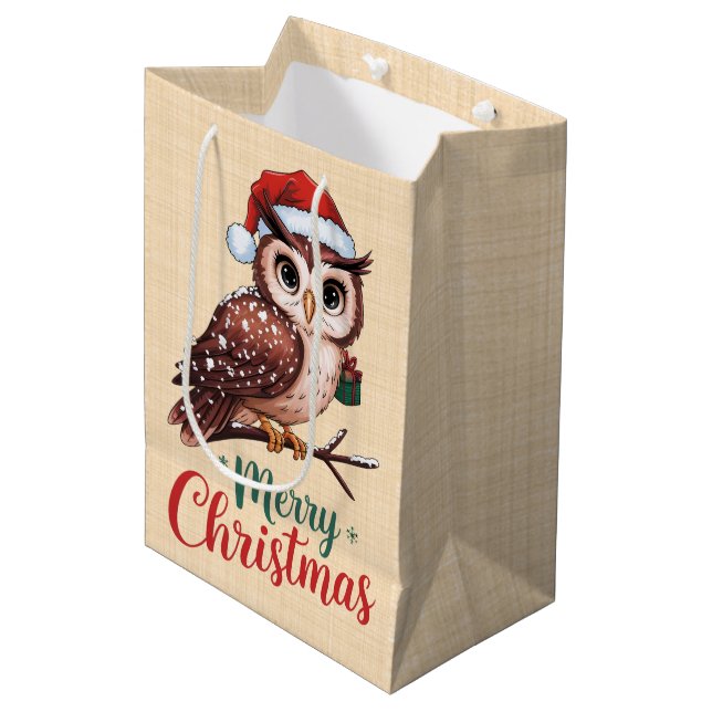Hibou de Noël - Design Festif Merry Christmas (Framsidan Vinklad)
