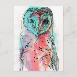 Hibou Vykort