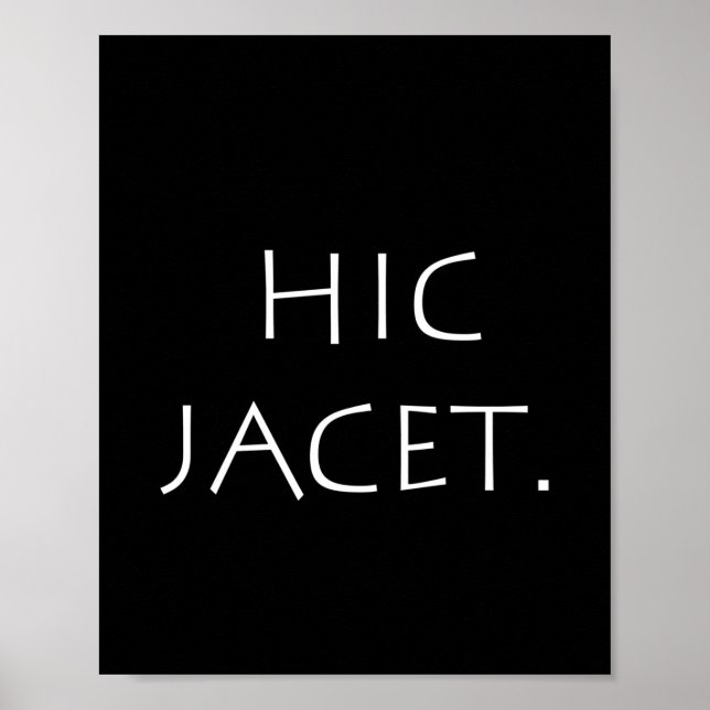 Hic jacet poster (Framsidan)