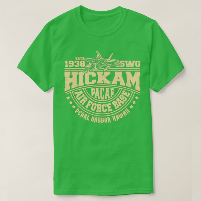 Hickam Luft Base USAF Pearl Harbour Hawaii USA T Shirt (Design framsida)