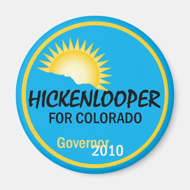 Hickenlooper 2010 Magnet (Framsidan)