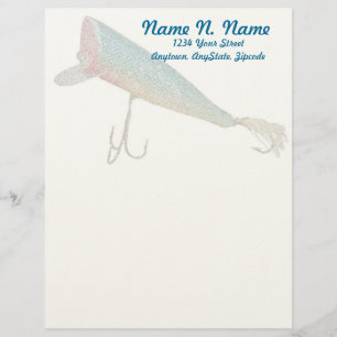 Hickey Do Beachcomber Antique Lure Letterhead Brevhuvud