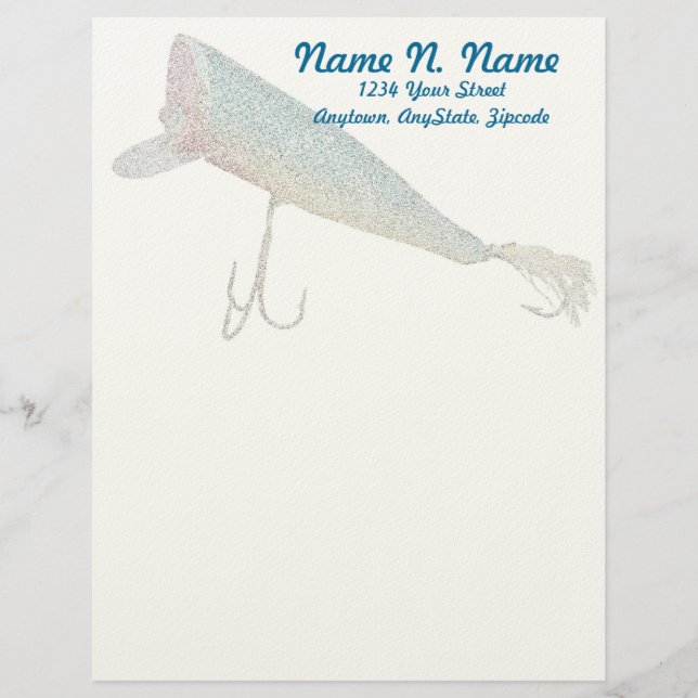 Hickey Do Beachcomber Antique Lure Letterhead Brevhuvud (Framsida)