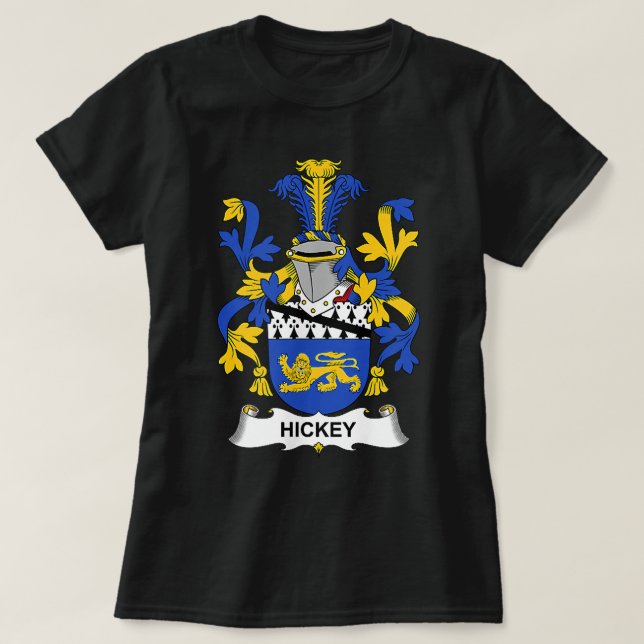 Hickey Jackar Arm Family Crest T Shirt (Design framsida)