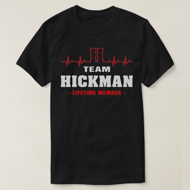 HICKMAN Surname Family namn Team HICKMAN T Shirt (Design framsida)