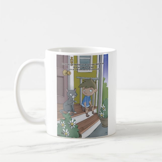 Hickningboken - mugg - katten (Vänster)
