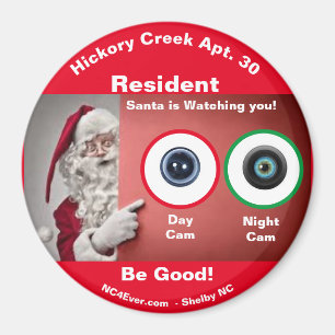 Hickory Bäck Apt. 30 Santa tittar på Magnet