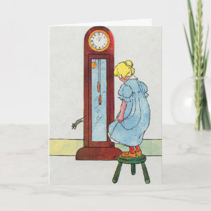 Hickory, Dickory, Dock Mor Goose Nursery Rhyme Kort