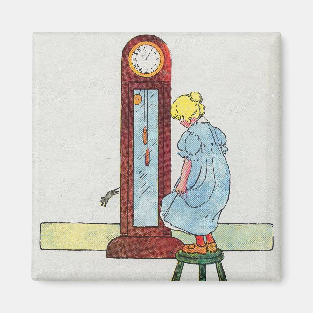 Hickory, Dickory, Dock Mor Goose Nursery Rhyme Magnet (Framsidan)