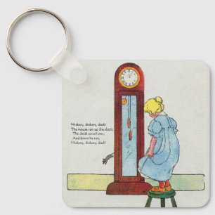 Hickory, Dickory, Dock Mor Goose Nursery Rhyme Nyckelring