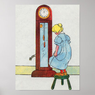 Hickory, Dickory, Dock Mor Goose Nursery Rhyme Poster