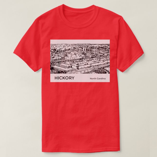 Hickory North olina T Shirt (Design framsida)