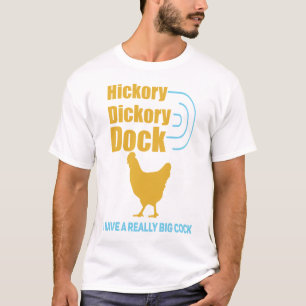 Hickory som är dickory, skeppsdockamanar rå t-shirt