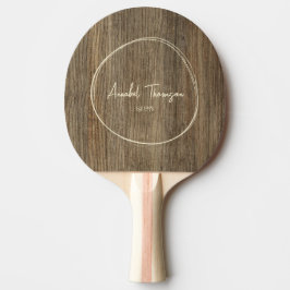Hickory Trädnamn i Utsedd Cirkel  Pingisracket