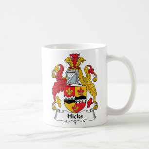 Hicksfamiljvapensköld Kaffemugg
