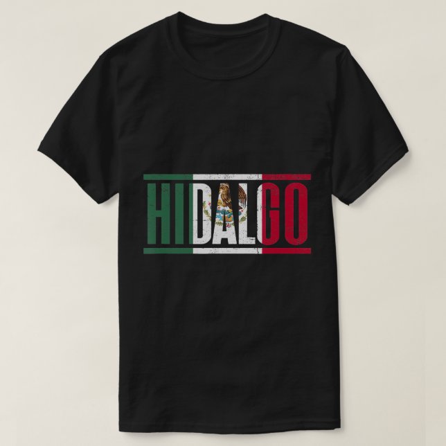 Hidalgo con la bandera de M©xico T-Shirt (Design framsida)