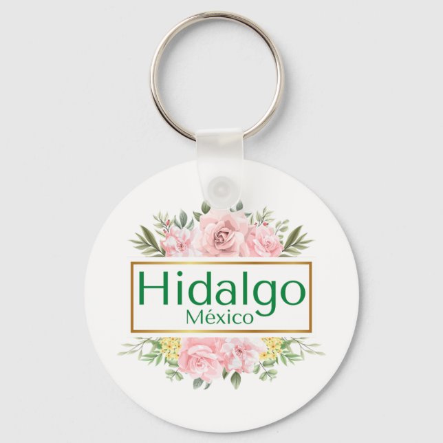 Hidalgo Mexico Travel Destination Bridesmaid Nyckelring (Framsida)