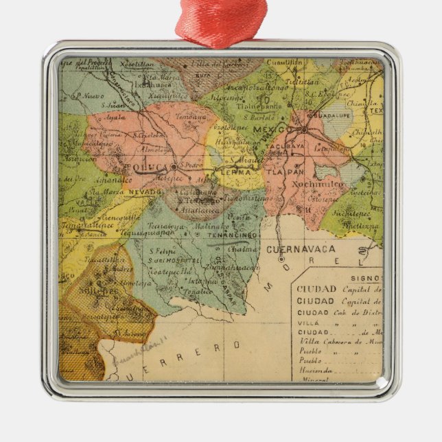 Hidalgo, Mexiko Julgransprydnad Metall (Framsidan)