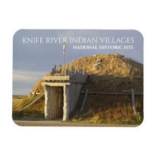 Hidatsa Earthlodge, Knivar River Indian Villages Magnet