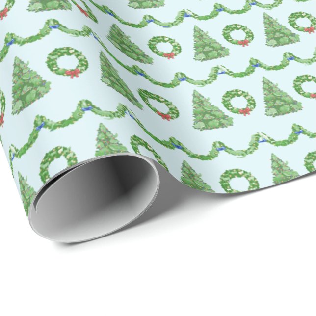 Hidden Animals Holiday Wrapping Paper Presentpapper (Rullad Hörn)
