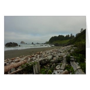 Hidden Beach I vid Redwood National Park Hälsningskort