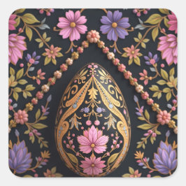 Hidden Easter Egg in the Garden Fyrkantigt Klistermärke