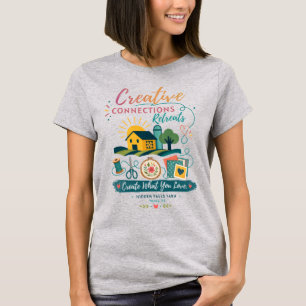 Hidden Falls Farm - Kreativt Utskriven T-shirt