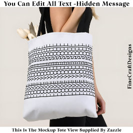 Hidden Message Love Your Soul, Custom 109B Quote Tygkasse