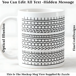 Hidden Message Love Your Soul, Custom 109Bb Quote Kaffemugg
