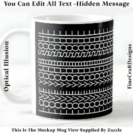 Hidden Message Love Your Soul, Custom 109Wb Quote Kaffemugg