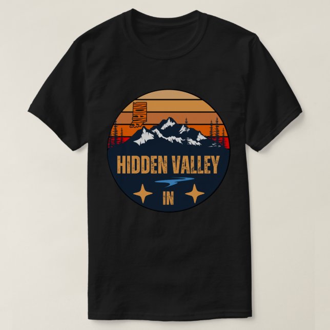 Hidden Valley, Indiana T Shirt (Design framsida)