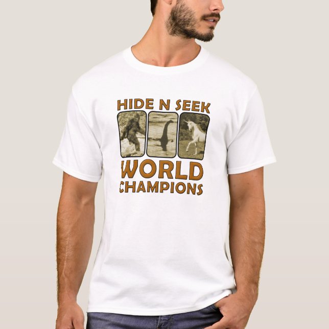 Hide N Seek World Champions Rolig T-shirt Vit (Framsida)