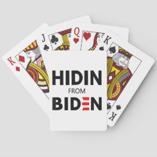 HIDEN FRÅN BIDEN LUNDA Minnet politiska Joe Kampan Casinokort