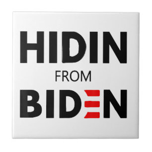 HIDEN FRÅN BIDEN LUNDA Minnet politiska Joe Kampan Kakelplatta