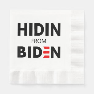HIDEN FRÅN BIDEN LUNDA Minnet politiska Joe Kampan Pappersservett