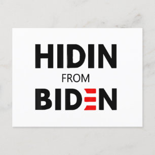 HIDEN FRÅN BIDEN LUNDA Minnet politiska Joe Kampan Vykort