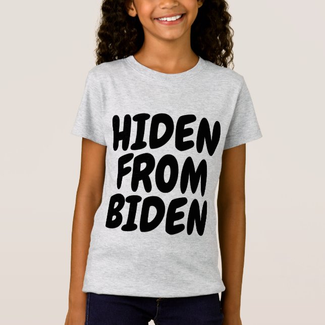 HIDEN FRÅN JOE BIDEN T-SHIRTS (Framsida)