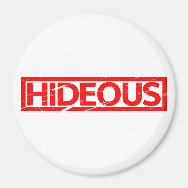 Hideous Frimärke Magnet (Framsidan)