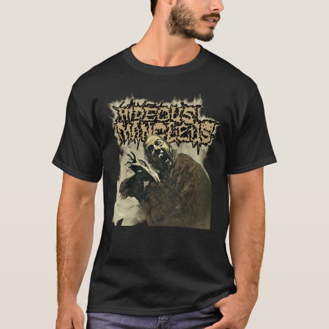 Hideous Mangleus Psycho Vampire Shirt T Shirt (Framsida)