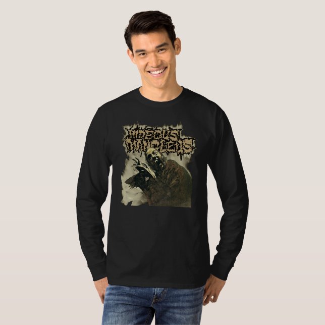 Hideous Mangleus Vampire Longsleeve T Shirt (Hel framsida)