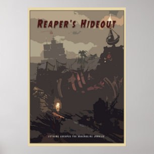 Hideout av tjuvborrsvattendukar poster