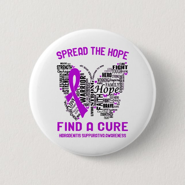 Hidradenitis Suppurativa Awareness Month Ribbon Gi Knapp (Framsida)