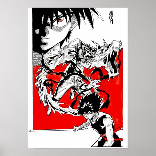 Hiei fanart @Akeemakart Poster (Framsidan)