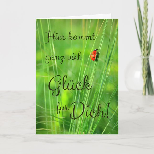 Hier kommt ganz viel Glück für Dich! Kort (Framsida)