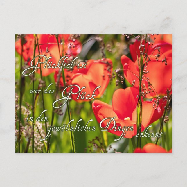 Hier kommt ganz viel Glück für Dich! Vykort (Framsida)