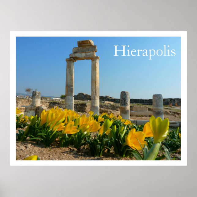 Hierapolis Ruins, Turkiet Poster (Framsidan)